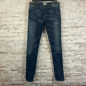 Current/Elliott The Legging Super Stretch Deep Denim Jeans Size 29 Low Rise Dark